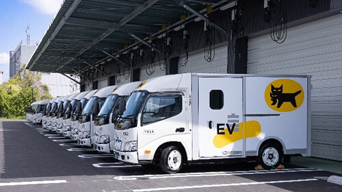 営業所に配置されたEV